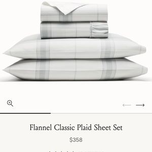 Boll and Branch 100% Organic Cotton Flannel Sheet King Size